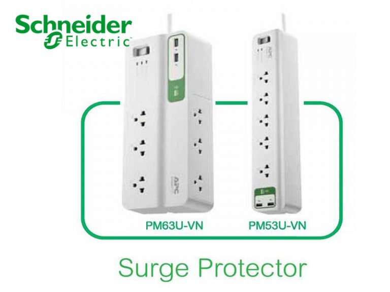 Ổ cắm kéo dài chống sét lan truyền (Surge Protector) by Schneider Electric