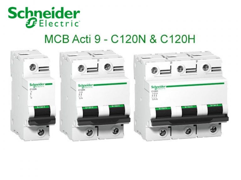Cầu dao tự động Acti9 - MCB C120N & C120H by Schneider Electric