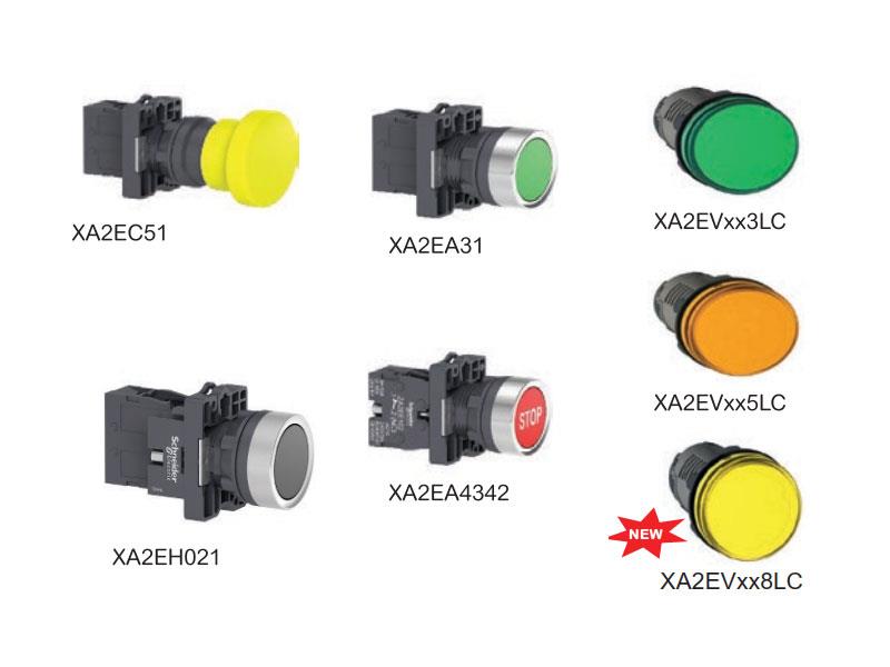 Nút ấn - đèn báo - công tắc xoay họ XA2